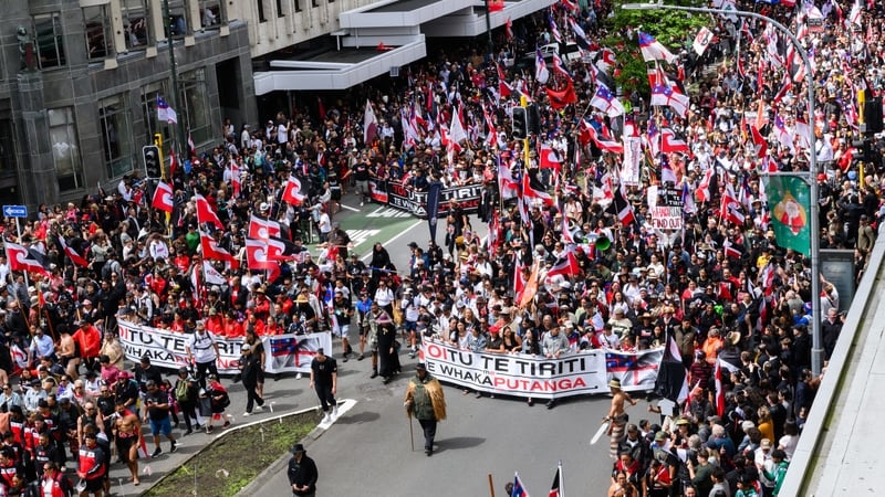 Thousands protest against NZ bill to alter Maori rights