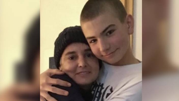 Sinéad O'Connor posted this image of herself with Shane on X in 2023