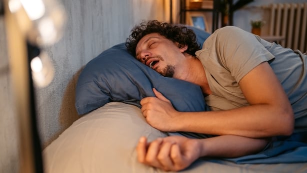 sleeping man
