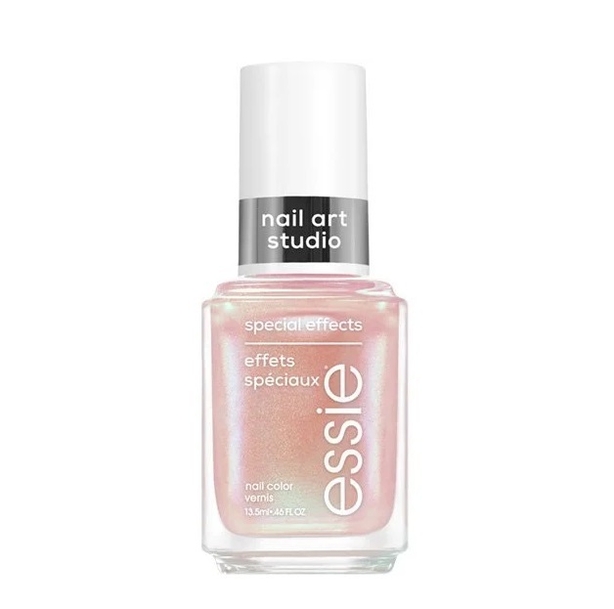 Shimmering pink nail varnish