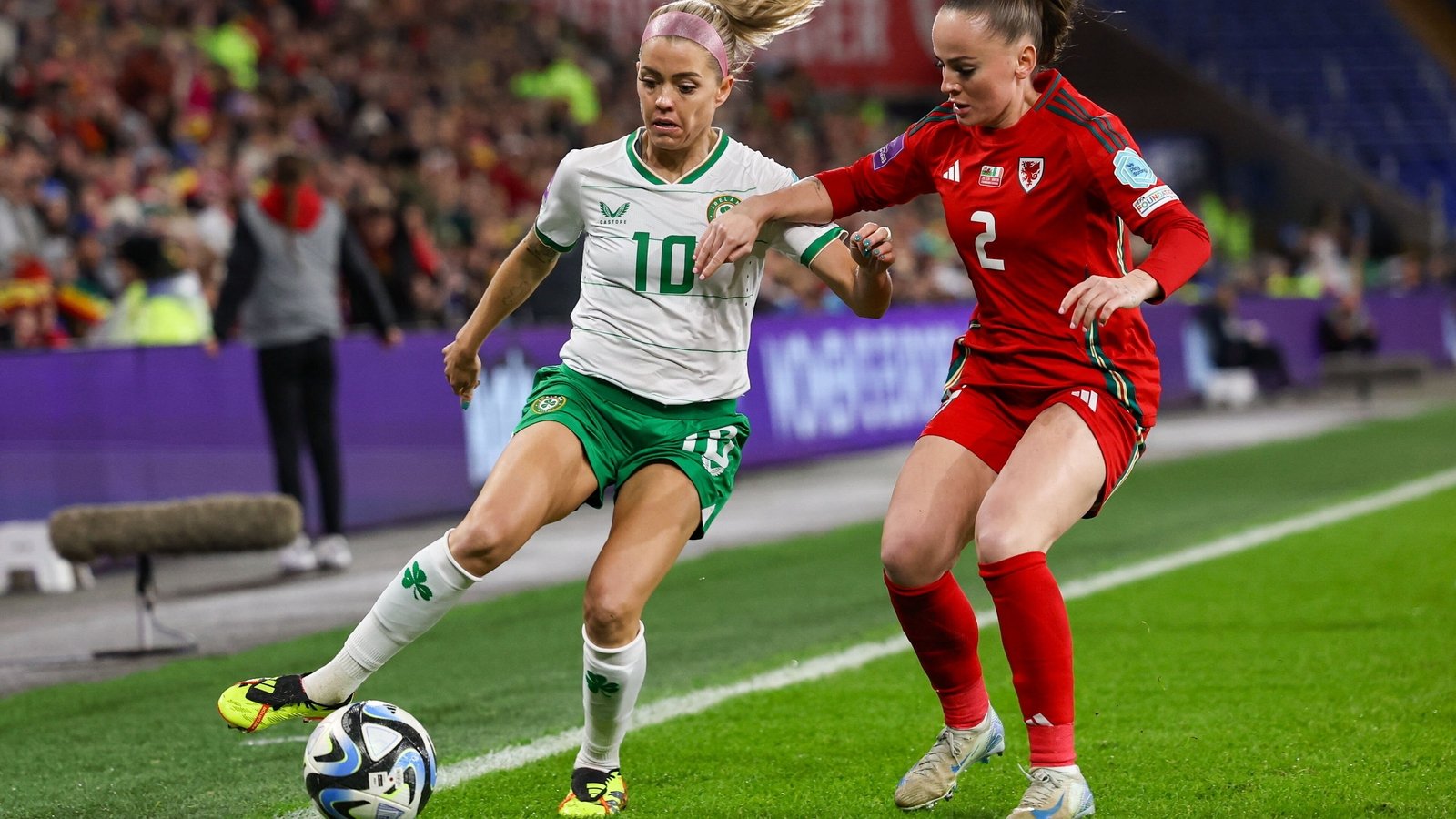 Euro 2025 play-off, first leg: Wales 1-1 Ireland recap