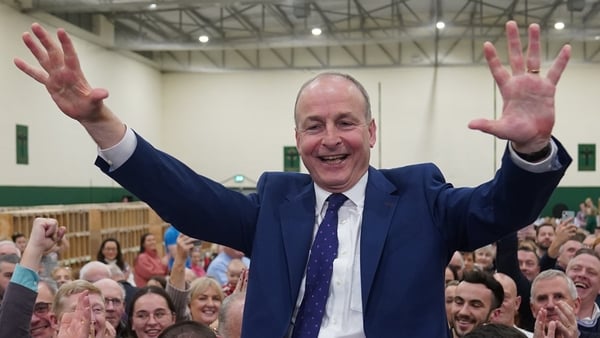 Micheál Martin celebrated being elected