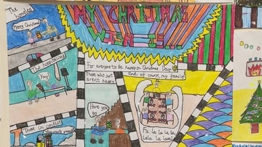 Noah wins the news2day Christmas Art Competition!