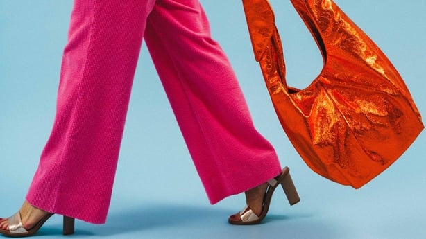 Reidin's orange metallic Beau bag, priced at €285