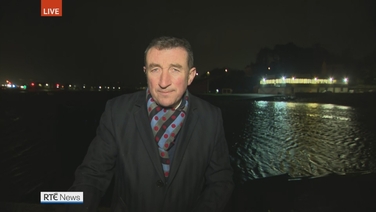 Paschal Sheehy with the latest on storm Darragh in the south