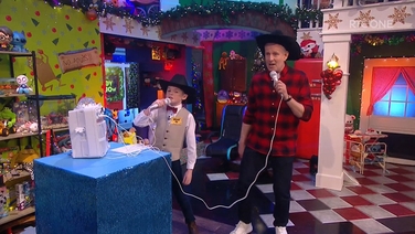 Brian Óg from Tyrone making his pitch to be the next Toy Show host