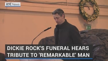 Dickie Rock's funeral hears tribute to 'remarkable' man