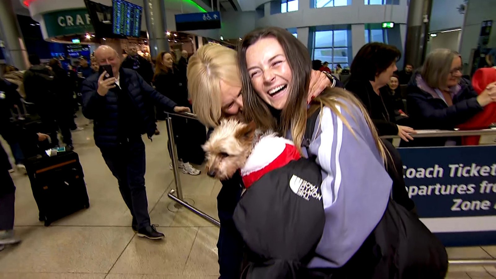 ‘So special’ – loved ones welcomed home at Dublin Airport