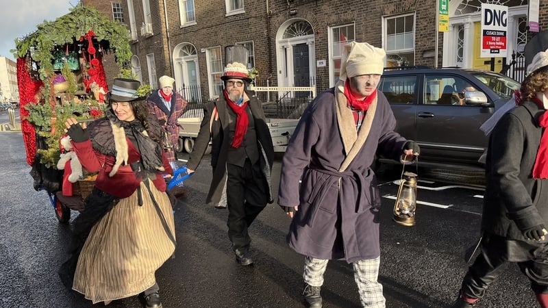 Scrooge joined in on the festivities but no grumpiness or humbugs were allowed