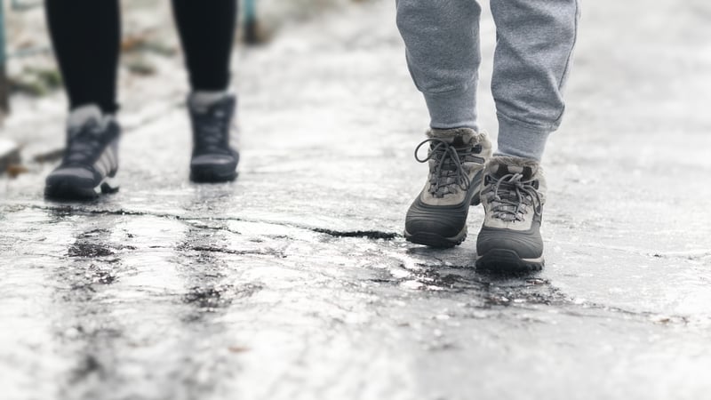 Caution urged in the icy conditions