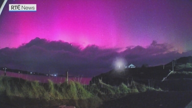 Dazzling display as Northern Lights illuminate Donegal sky
