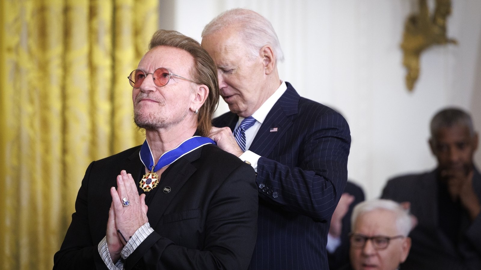 Bono receives Presidential Medal of Freedom from Biden