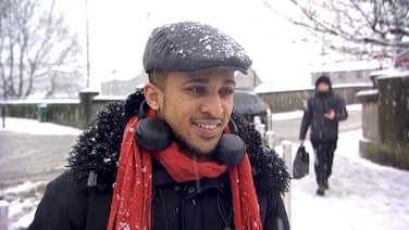 People in Kilkenny City react to significant snowfall in the area