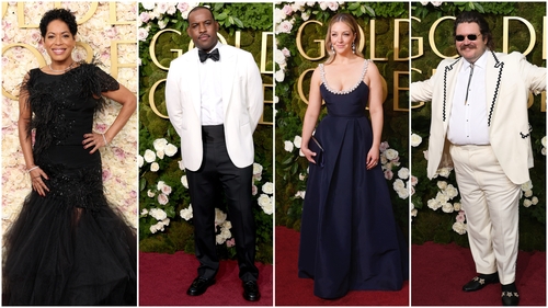 Stars of The Bear Shine at the Golden Globes Red Carpet