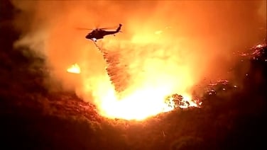 LA wildfires rage as helicopters battle several fires