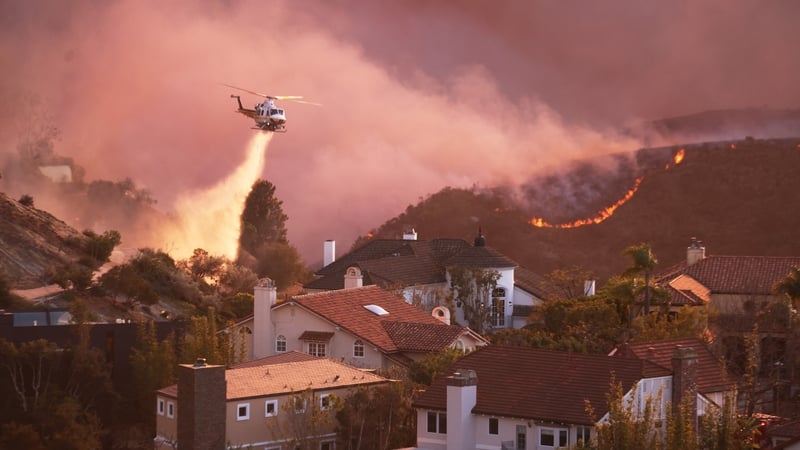 ‘Crazy town’: Air tankers fight LA fires from the sky