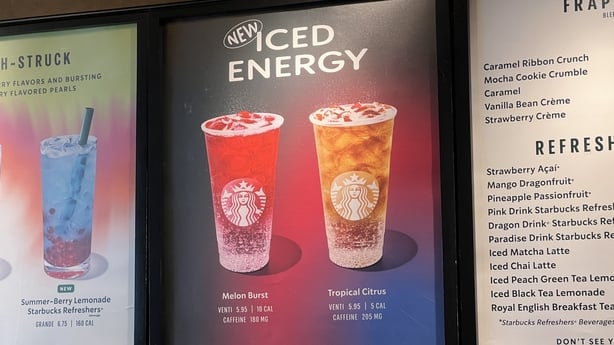 starbucks menu board