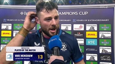 Henshaw: Leinster attacking fluidity 'getting there'