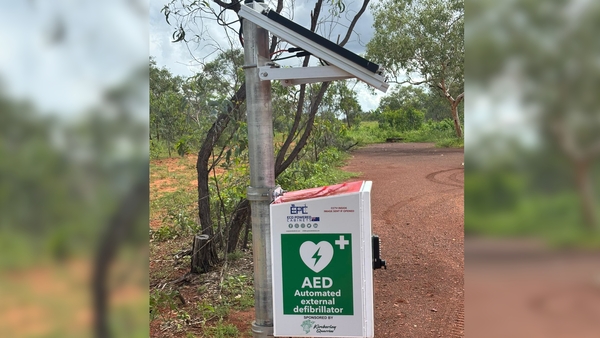 Their first EPC defibrillator in Australia has been installed in the remote rural town of Broome