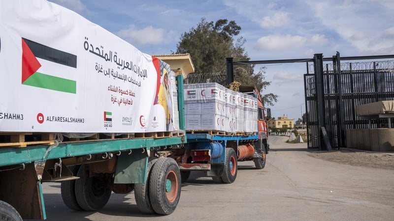 First trucks carrying aid arriving in Gaza, UN says