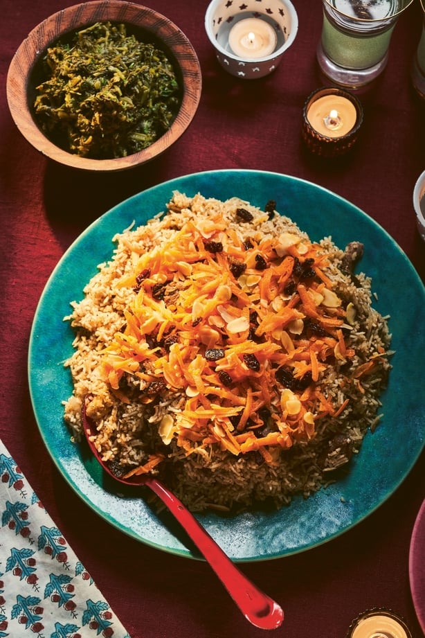 Nadiya Hussain's kabuli pulao with qorma-e-sabzi