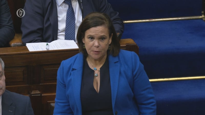 Ceannaire Shinn Féin Mary Lou McDonald (Pic: Cartlann)