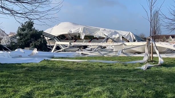 An ice skating rink collapsed in Blanchardstown in Dublin