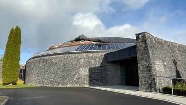 Storm Éowyn causes damage to Boyle church roof