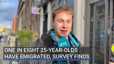 One in eight 25-year-olds have emigrated, survey finds