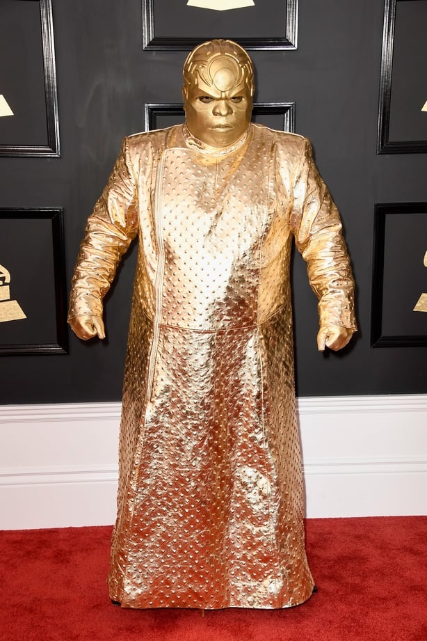 Singer Gnarly Davidson (aka CeeLo Green) attends The 59th GRAMMY Awards
