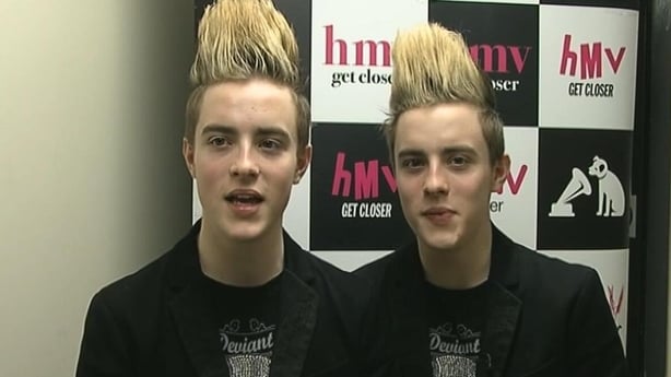 Jedward at HMV in Dundrum, 2010