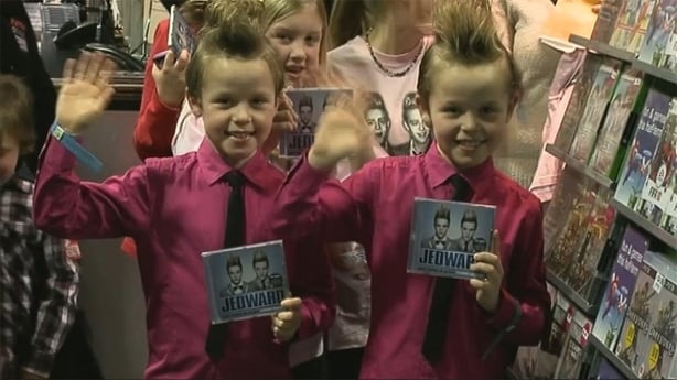Two young Jedward fan lookalikes, 2010