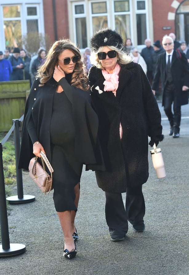 Charlotte Dawson arrives with her mother Tracy Dawson (right)