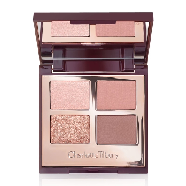 Shimmer and pink eyeshadow palette