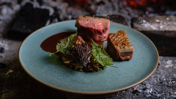 Niklas Ekstedt's grilled lamb saddle