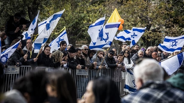 Thousands of Israelis lined the streets waiting for the hostages to be returned