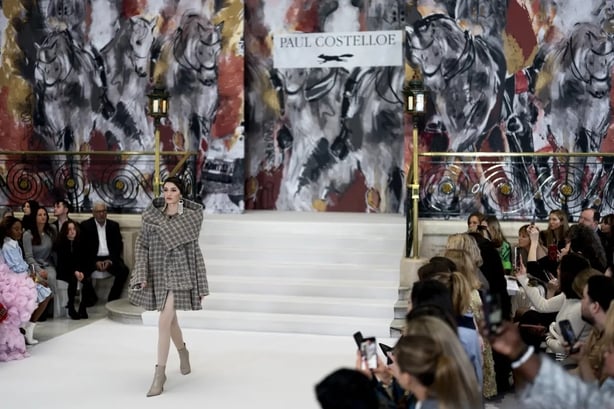 Heritage knits were the star of the show (Jordan Pettitt/PA)