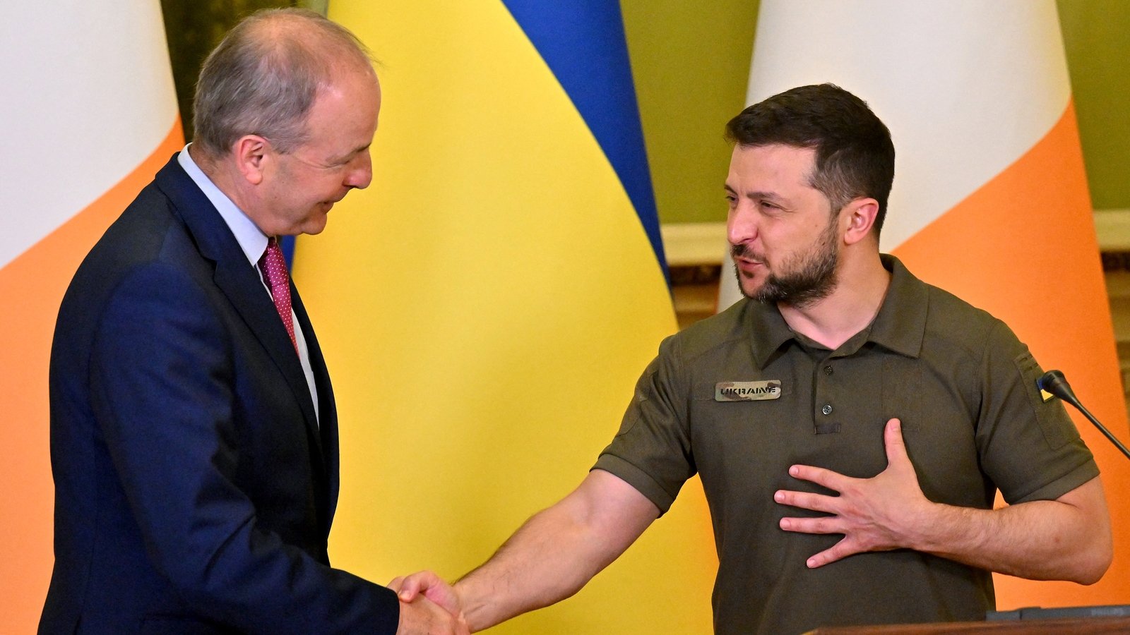 Martin ‘reaffirms Irish support for Ukraine’ to Zelensky