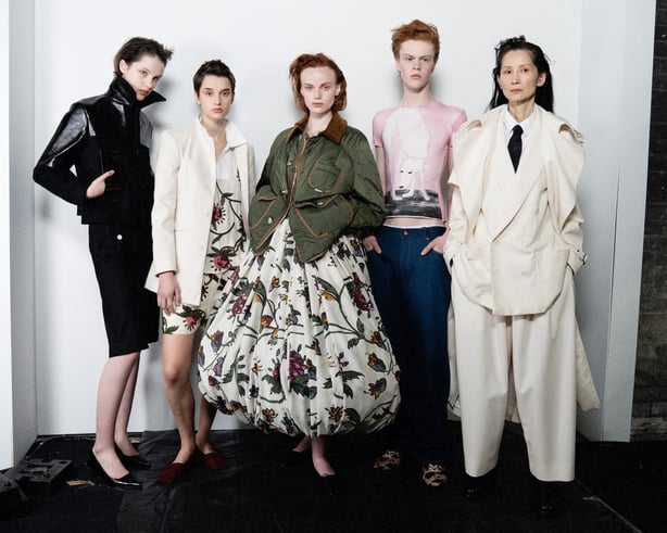 Models backstage SS Daley