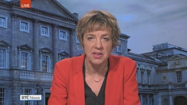 Labour Party leader Ivana Bacik joins David McCullagh on RTÉ's Six One News