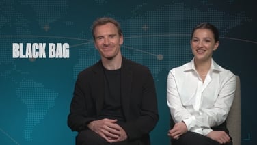 We talk to Michael Fassbender and Marisa Abela about Black Bag