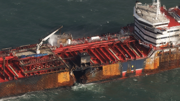 he damaged MV Stena Immaculate tanker at anchor off the Yorkshire coast in the North Sea