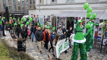 Turning a Polish city green for St Patrick's weekend