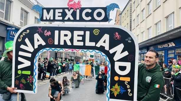 Participants in the Galway parade