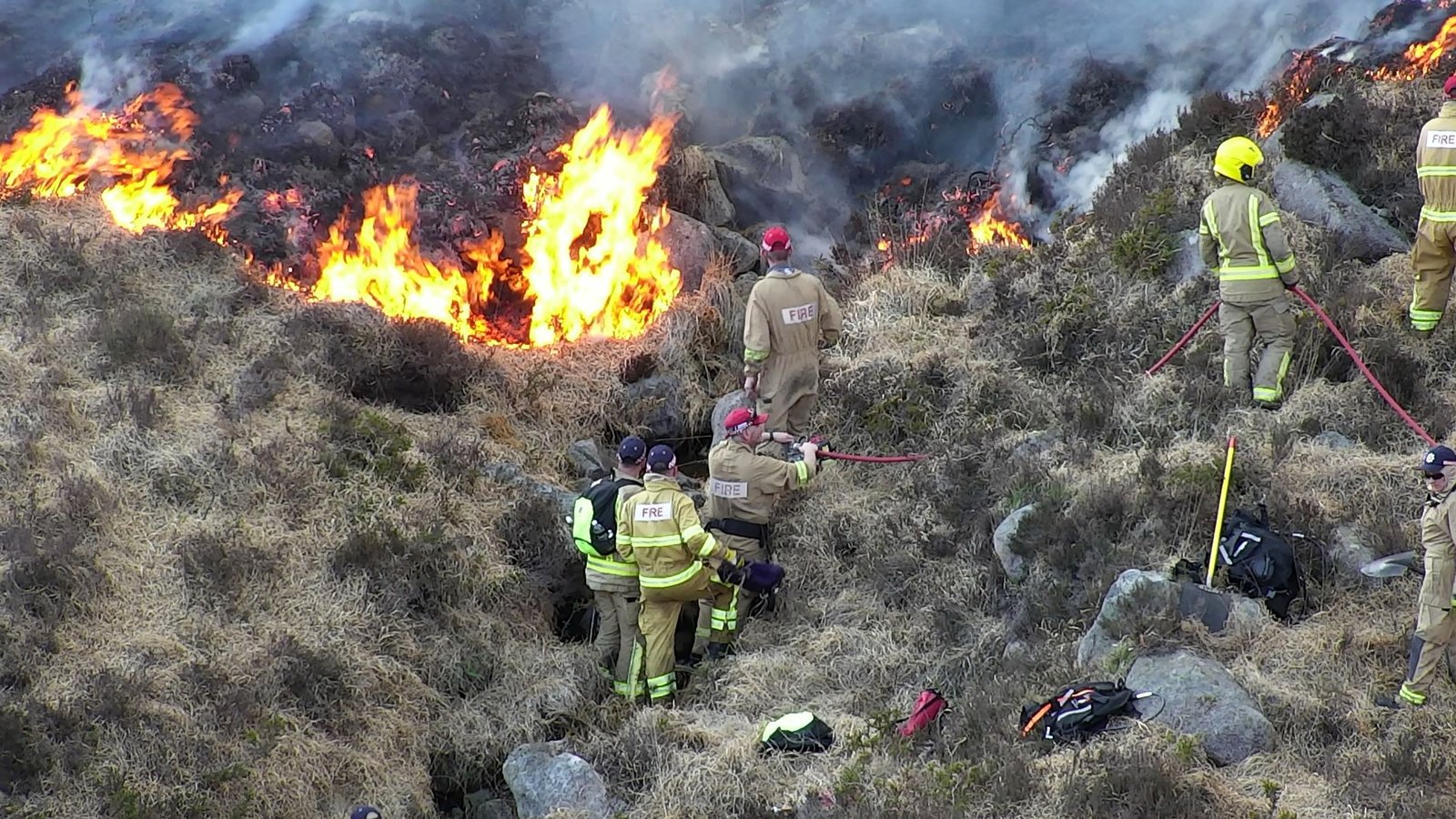 Firefighters deal with latest blaze in Mourne Mountains