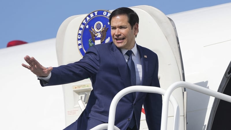 US Secretary of State Marco Rubio heads to Paris