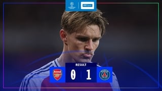 Champions League highlights: Arsenal v Paris Saint-Germain