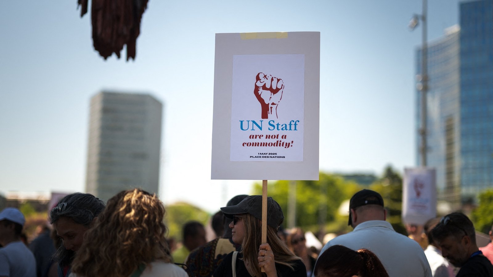 'Not a commodity' - UN staff rally over deep funding cuts