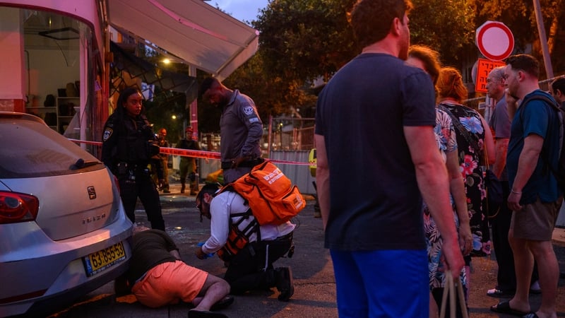 Missile strike on central part of Tel Aviv this morning