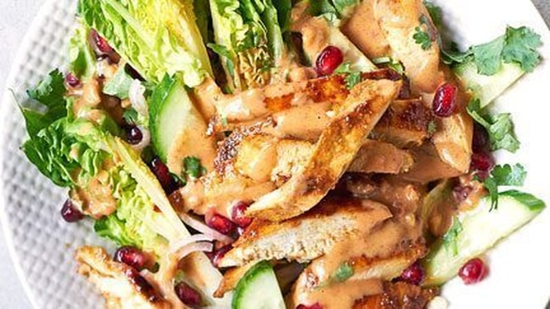 Neven's recipes - A nice aromatic chicken satay salad